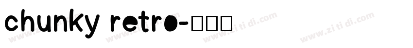 chunky retro字体转换